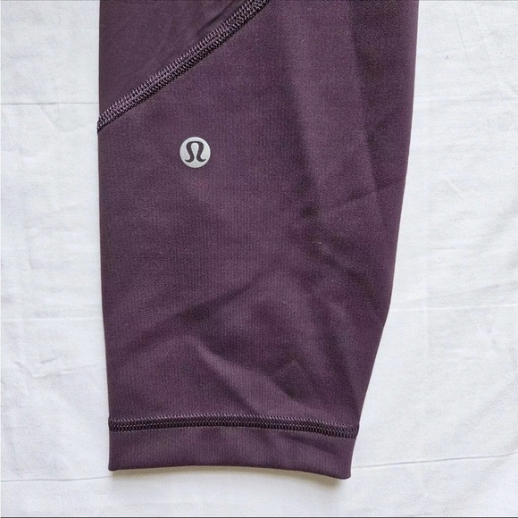 Lululemon Wunder Train Mesh HR Tight 25” GPTH Grape Thistle Women's Size 12 - Picture 6 of 6